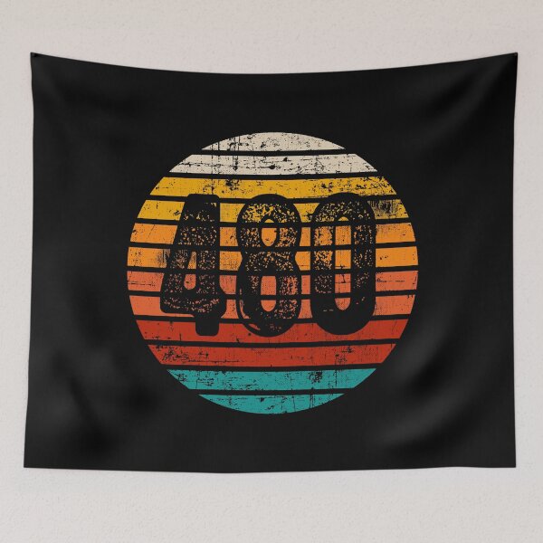Item preview, Distressed Vintage Sunset 480 Area Code designed and sold by Gold Wings Tees.