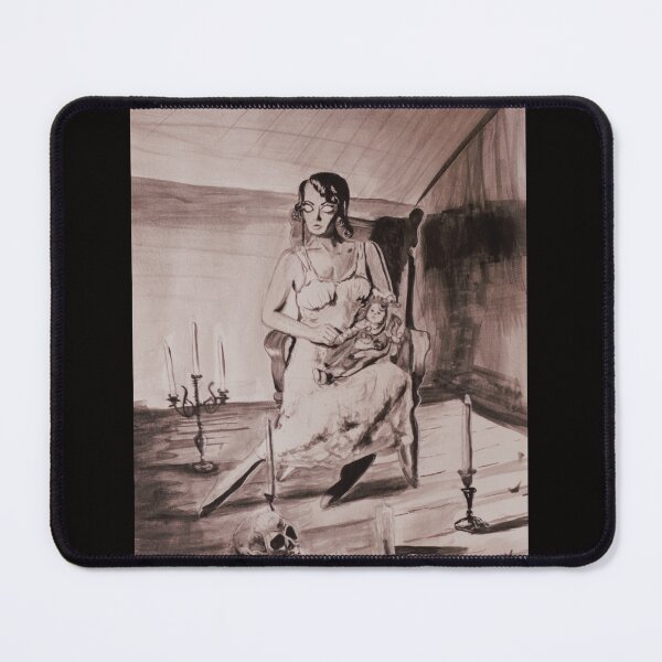 Item preview, Possessed Woman holding a doll designed and sold by aprilwebbartist.
