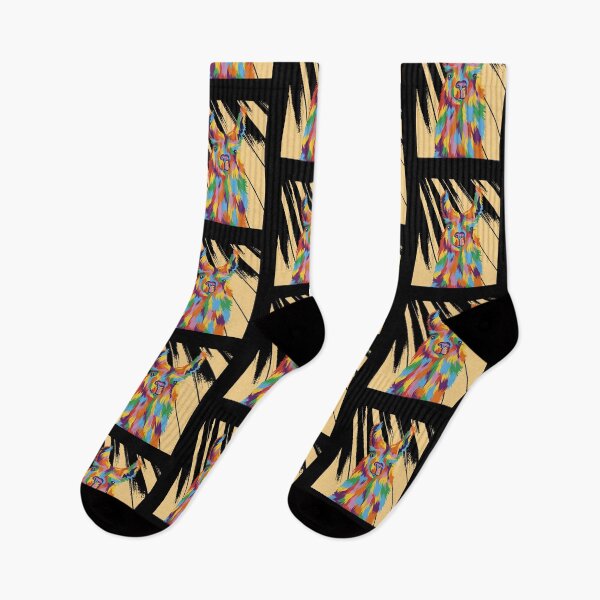 Item preview, Beautiful Abstract Rainbow Llama designed and sold by KaylaStudio.