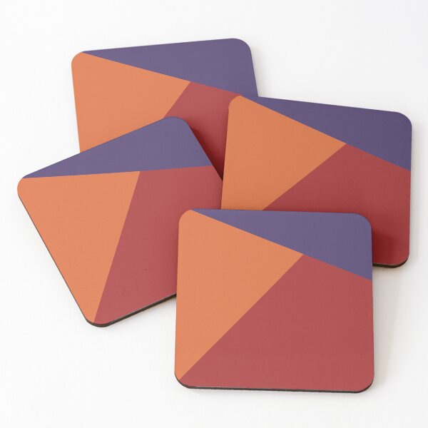 Item preview, NORDIC Color Blocks Orange Red Purple designed and sold by Delinda Graphic Studio.