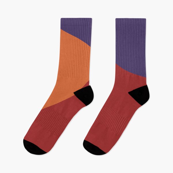 Item preview, NORDIC Color Blocks Orange Red Purple designed and sold by Delinda Graphic Studio.
