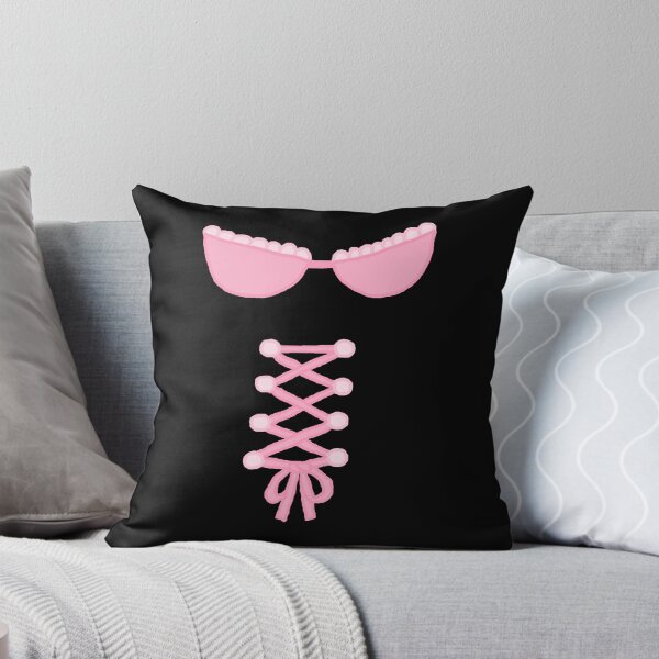 Item preview, Corset ribbon and bra with Pink lace designed and sold by Hypnotees.
