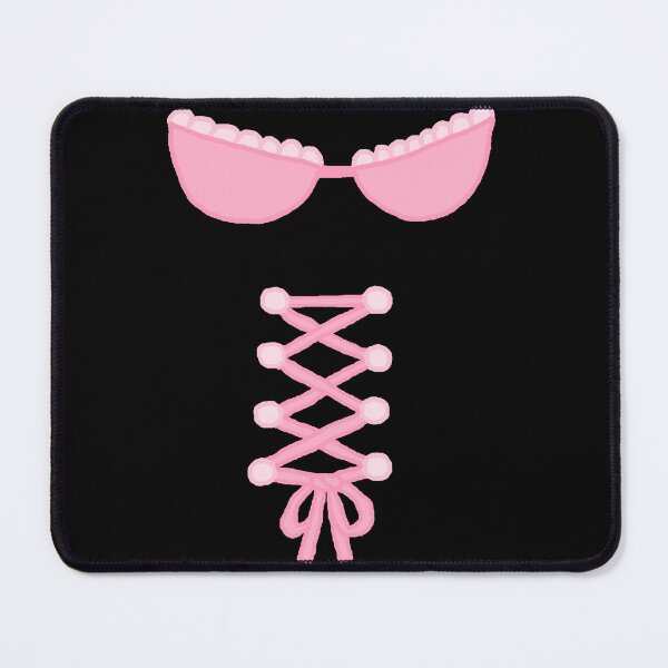 Item preview, Corset ribbon and bra with Pink lace designed and sold by Hypnotees.