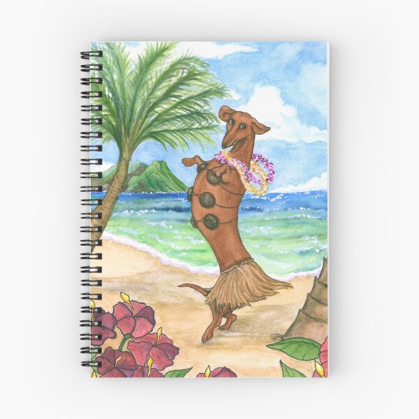 Item preview, Hula Dancing Dachshund - It’s Topically Tropical! designed and sold by TerryPond.