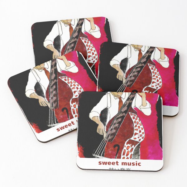 Item preview, Sweet Music Japanese Bass Player Ukiyo-e Style designed and sold by SortaPrettyOk.