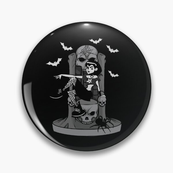 Item preview, Halloween Dark Throne Metal Punk Rock Gothic Grunge Alt Girl designed and sold by MyFreakyWorld.