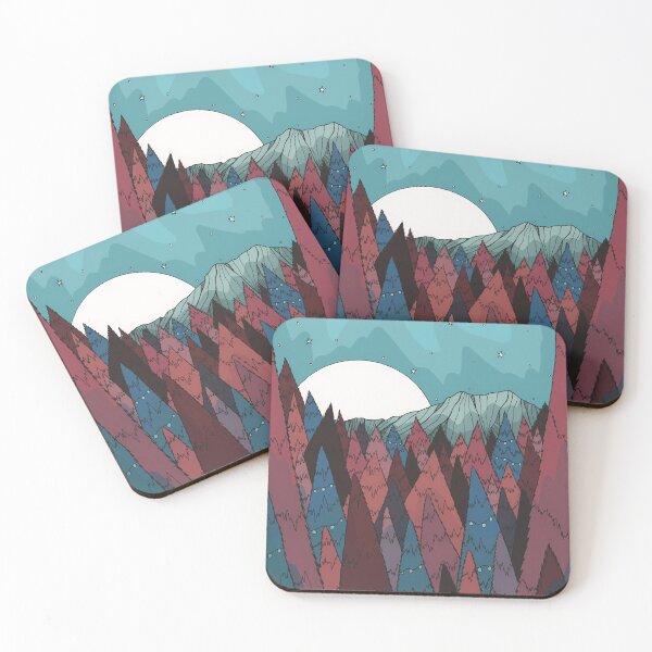 Item preview, A distant forest mountain designed and sold by Swadeillustrations.