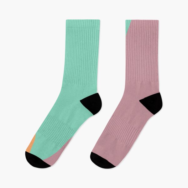Item preview, NORDIC Color Blocks Green Pink Orange designed and sold by Delinda Graphic Studio.