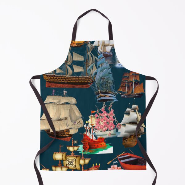Item preview, Pirate Ships Sailboats Sea Ocean Nautical designed and sold by ChristinasMess.