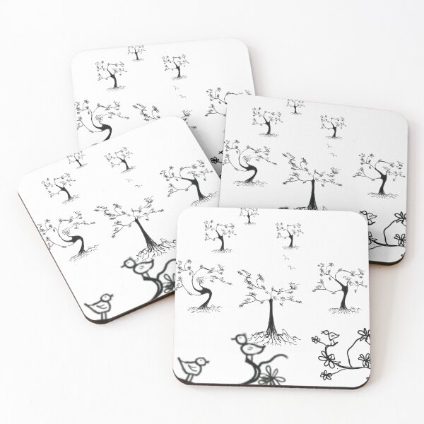 Item preview, Bird in dancing trees designed and sold by Jacinta hunt.