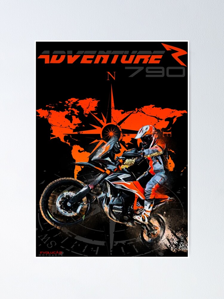 790 Adventure R KTM Big trail Poster