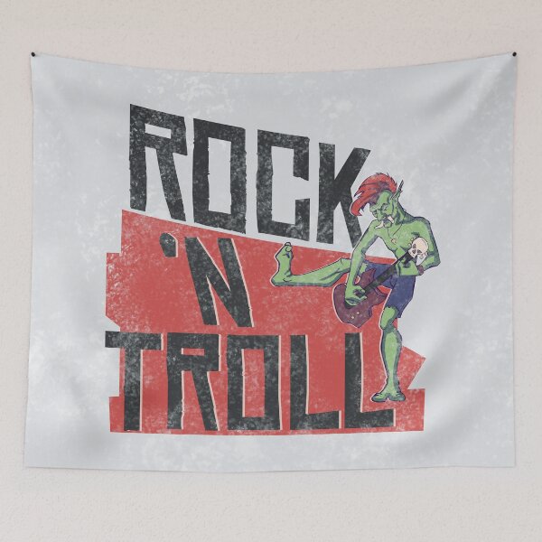 Item preview, Rock and Troll Funny Design designed and sold by Thubakabra.