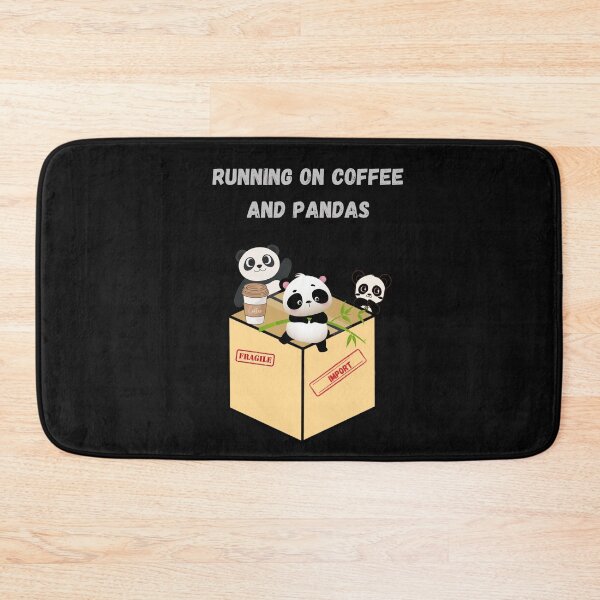 Item preview, Running on Coffee and Import Pandas Python Joke design designed and sold by t1n3333.