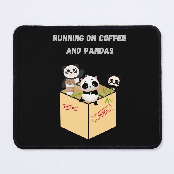 Item preview, Running on Coffee and Import Pandas Python Joke design designed and sold by t1n3333.