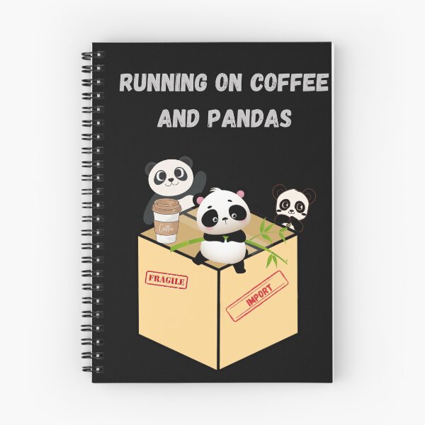 Artikelvorschau, Running on Coffee und Import Pandas Python Joke Design entworfen und verkauft von t1n3333.