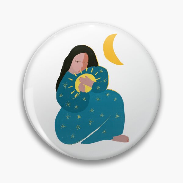 Item preview, Woman with the sun, moon and stars designed and sold by lemonandbird.