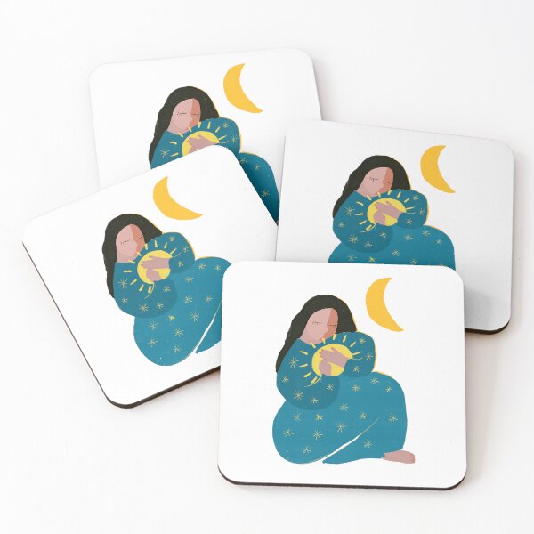 Item preview, Woman with the sun, moon and stars designed and sold by lemonandbird.