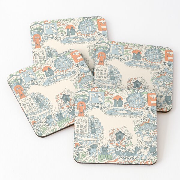 Item preview, Color doodle of dog theme designed and sold by evk-art.