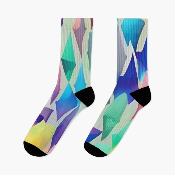 Item preview, The Inverse - Colorful Triangle and Diamond Shape Pattern designed and sold by bandjdesigns.