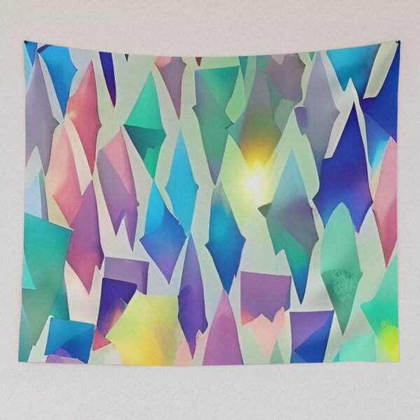 Item preview, The Inverse - Colorful Triangle and Diamond Shape Pattern designed and sold by bandjdesigns.