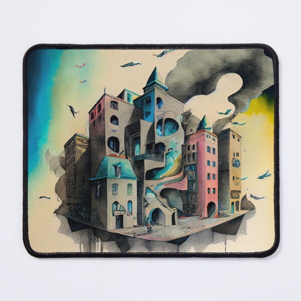 Item preview, Surrealist Cityscape IV designed and sold by Red-Alien.