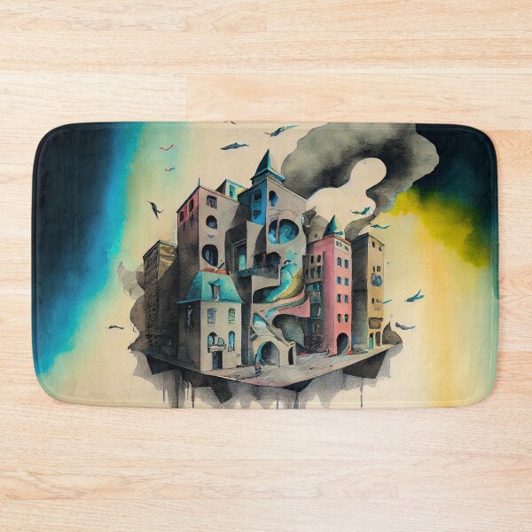 Item preview, Surrealist Cityscape IV designed and sold by Red-Alien.