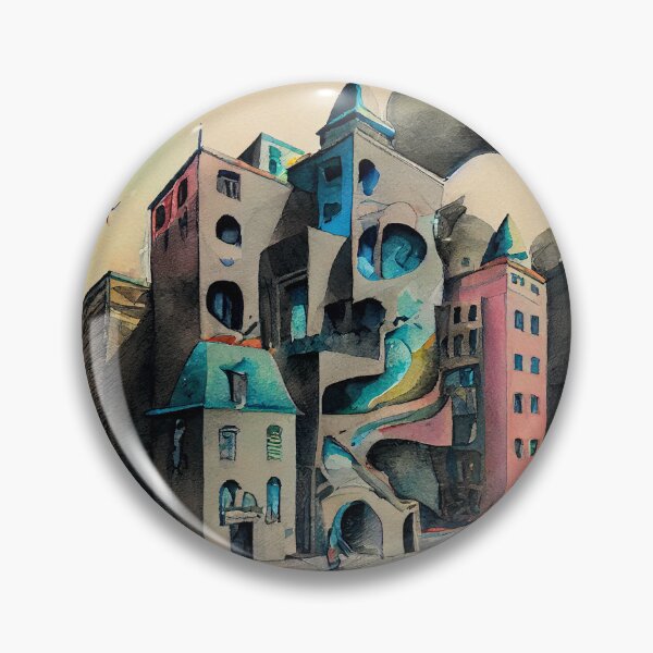 Item preview, Surrealist Cityscape IV designed and sold by Red-Alien.