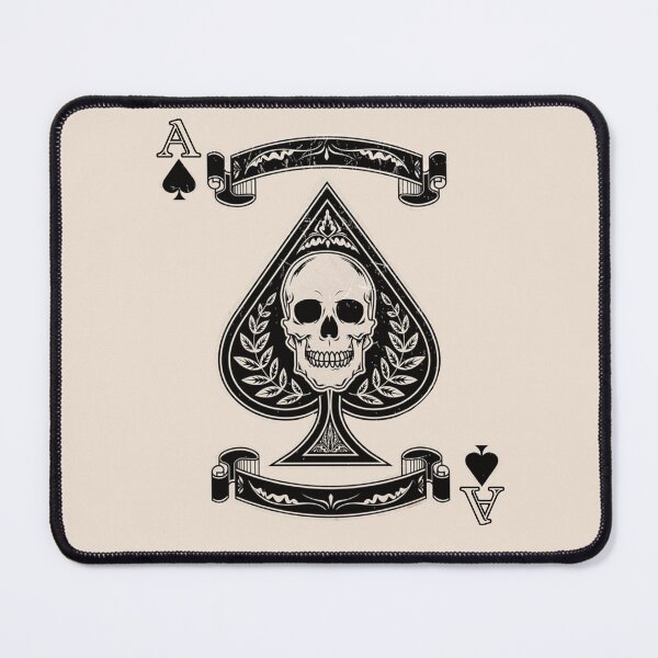 Item preview, Ace of Spades Skull Heavy Metal Gothic Rock Lover Biker Gift (Off-white) designed and sold by zicutza.