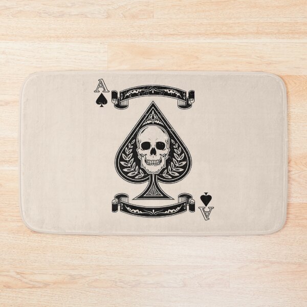 Item preview, Ace of Spades Skull Heavy Metal Gothic Rock Lover Biker Gift (Off-white) designed and sold by zicutza.