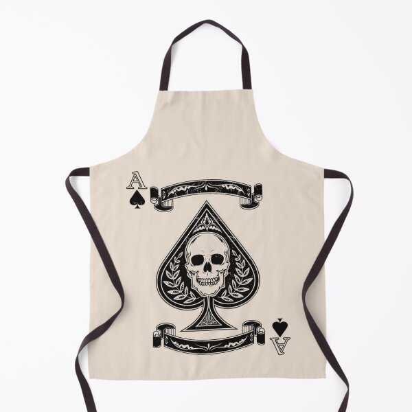 Item preview, Ace of Spades Skull Heavy Metal Gothic Rock Lover Biker Gift (Off-white) designed and sold by zicutza.