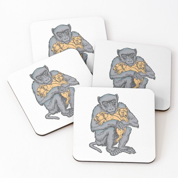 Item preview, Monkey takes care of two little lions designed and sold by portokalis.