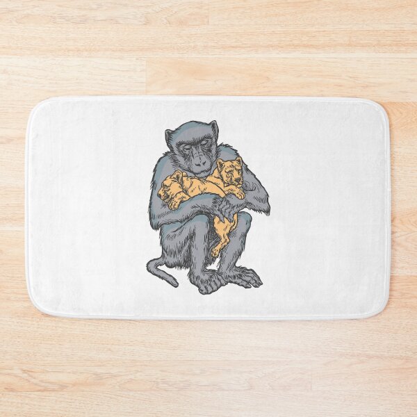 Item preview, Monkey takes care of two little lions designed and sold by portokalis.