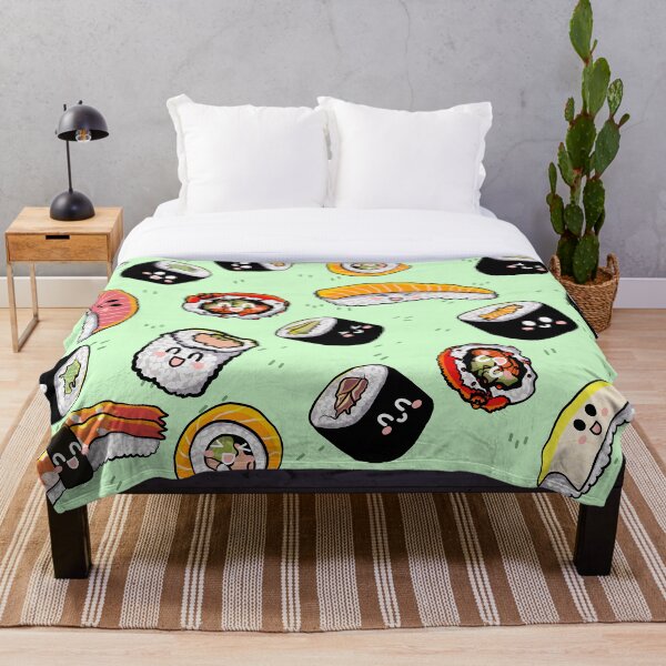 Item preview, Kawaii Sushi Print (Mint Green) designed and sold by DreamFruit11.