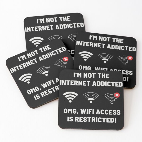 Item preview, Internet Addiction Online Funny Wi-Fi Self-irony designed and sold by Zagach Letters.