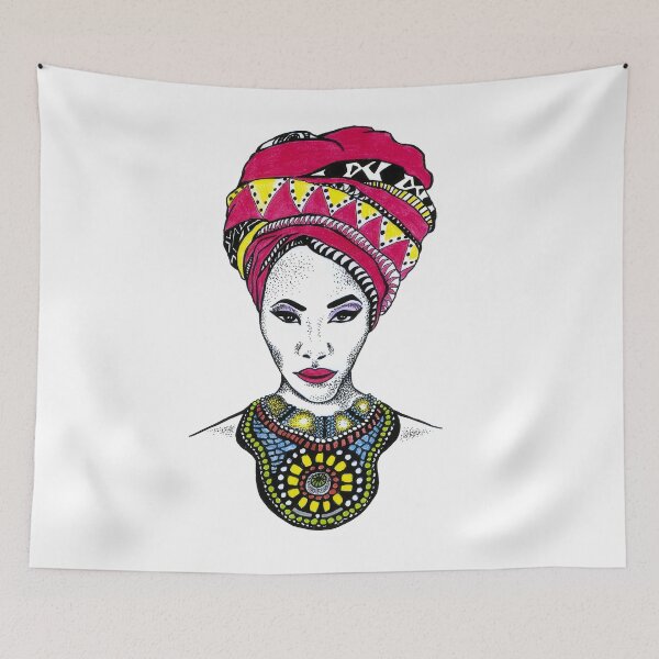 Item preview, African Woman Art Africa Afro American Gift designed and sold by HighArtDesigns.
