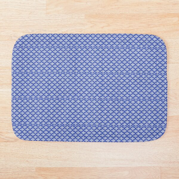 Item preview, diseño abstracto de copo de nieve azul y blanco designed and sold by unbleepable.
