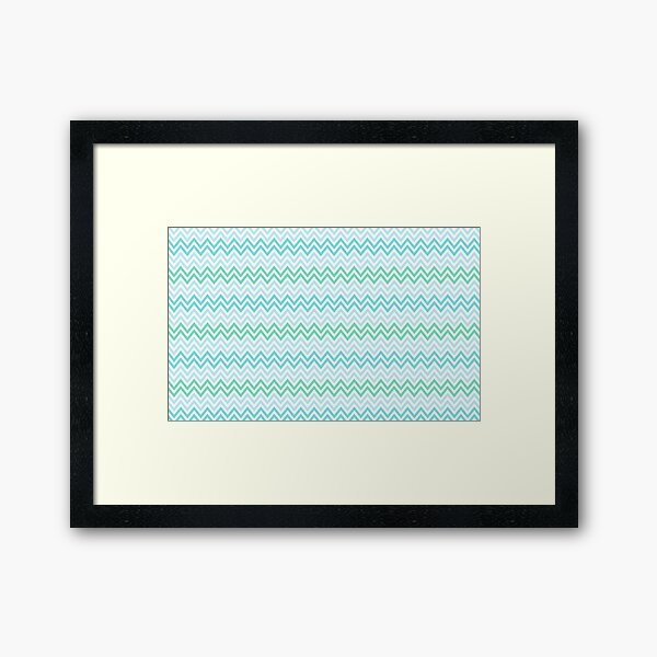 Chevrons Fashion Pattern Design Framed Art Print