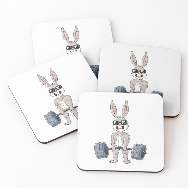 Item preview, Easter Day Rabbit Weightlifting Funny Deadlift Fitness designed and sold by GeorgiHeyward.
