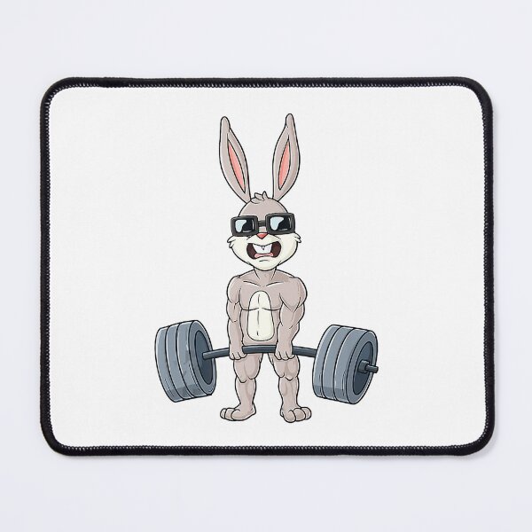 Item preview, Easter Day Rabbit Weightlifting Funny Deadlift Fitness designed and sold by GeorgiHeyward.