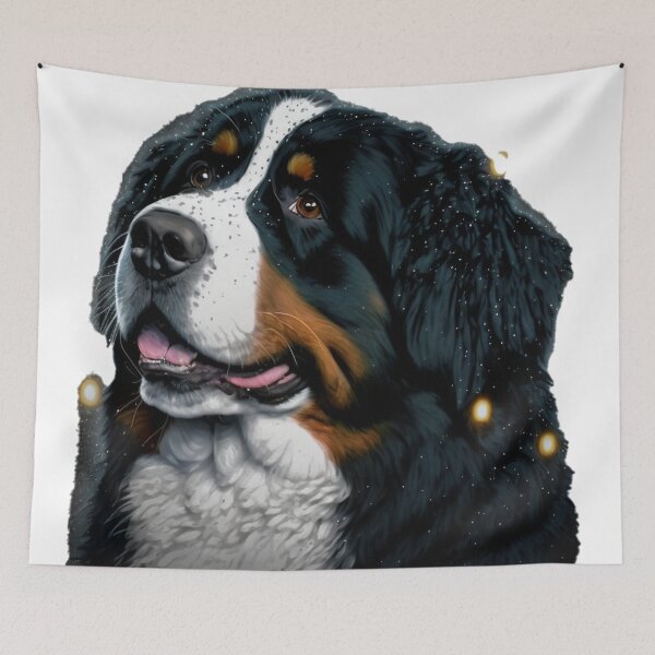 Item preview, cute bernese mountain christmas lights bernese mountain dog lover xmas 01 designed and sold by printiesart.