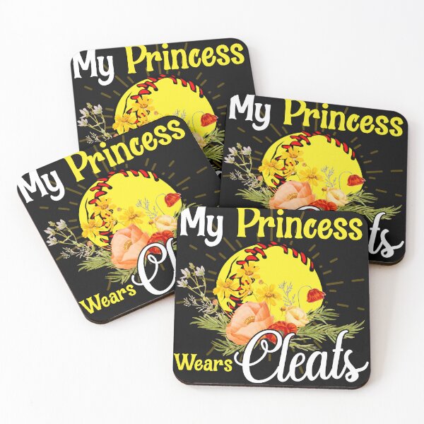 Item preview, Womens My Princess Wears Cleats Softball Supporter T-Shirt designed and sold by LauraGaby.