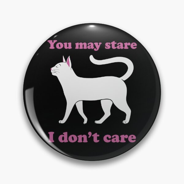 Item preview, Cute Cat I Don't Care designed and sold by Zagach Letters.