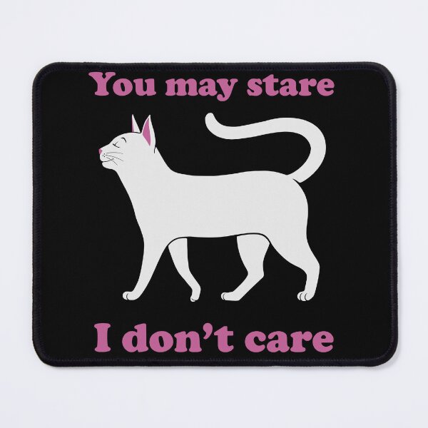 Item preview, Cute Cat I Don't Care designed and sold by Zagach Letters.