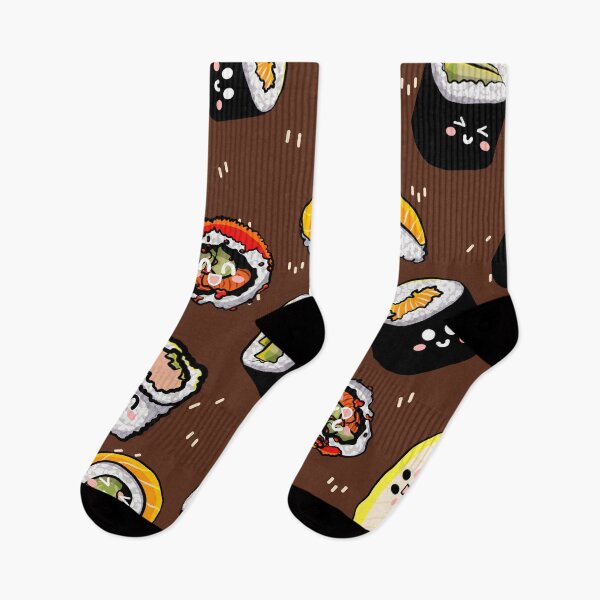 Item preview, Kawaii Sushi Print (Brown) designed and sold by DreamFruit11.