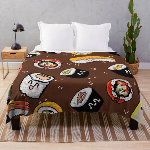 Item preview, Kawaii Sushi Print (Brown) designed and sold by DreamFruit11.
