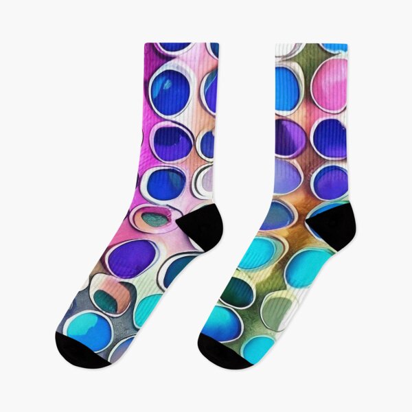 Item preview, Indestructible Poetry - Colorful Circle and Squiggle Shape Pattern designed and sold by bandjdesigns.