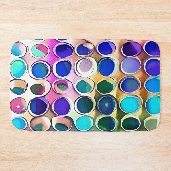 Item preview, Indestructible Poetry - Colorful Circle and Squiggle Shape Pattern designed and sold by bandjdesigns.