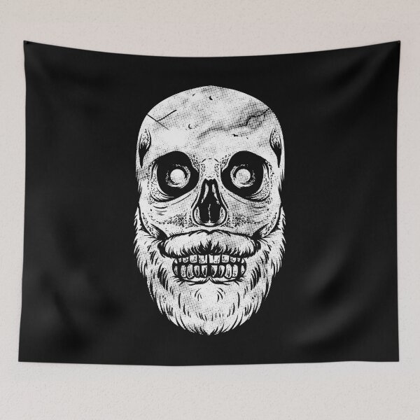 Item preview, Cool bearded Skull Design designed and sold by djbingib.