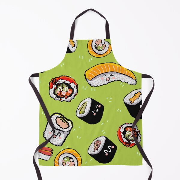 Item preview, Kawaii Sushi Print (Yellow Green) designed and sold by DreamFruit11.