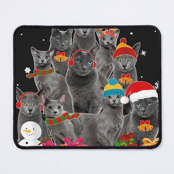 Item preview, Funny Russian Blue Christmas Tree Pet Cat Lover Gift designed and sold by boeleekvasysi.